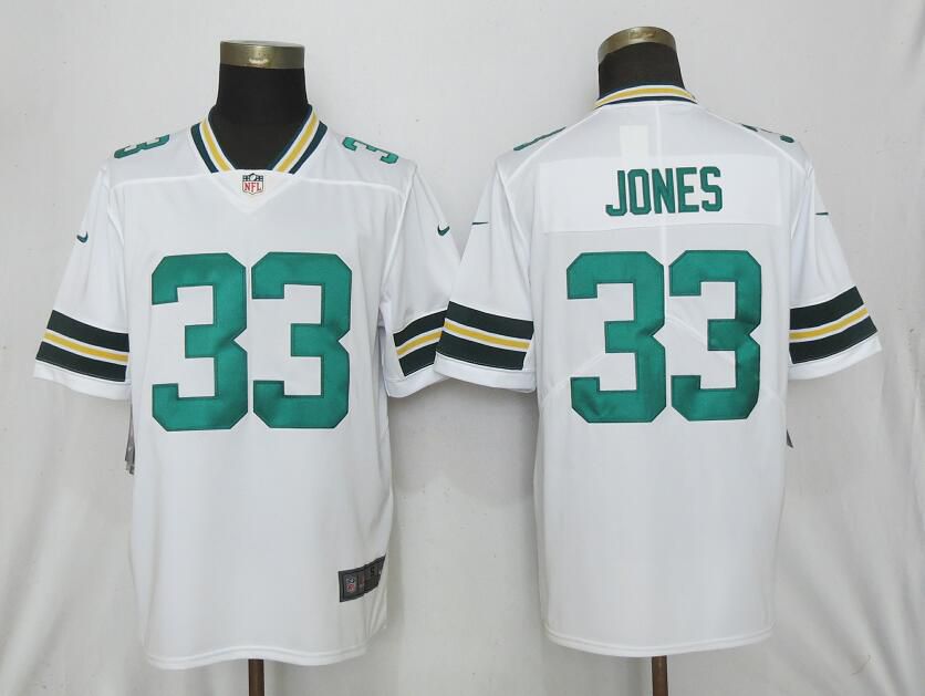 Men Nike Green Bay Packers #33 Jones White 2017 Vapor Untouchable Limited jerseys